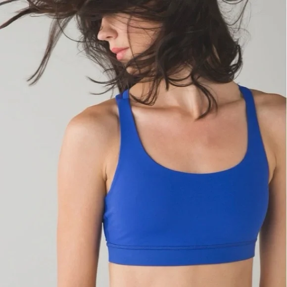 lululemon Energy Sports Bra, Sapphire Blue, Sprinkler, 10 - Picture 2 of 11